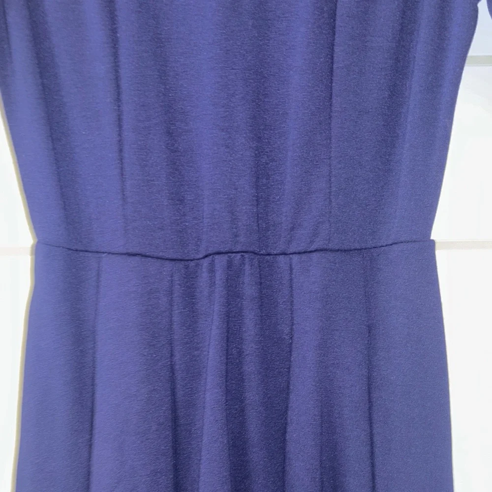 Brigitte Brianna Navy/ Dark Blue Midi A Line, Fit and Flare Dress - Picture 5 of 8